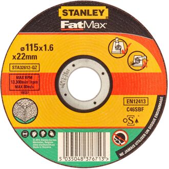 Stanley Fatmax Slijpschijf Steen Sta32612-qz Ø115mm
