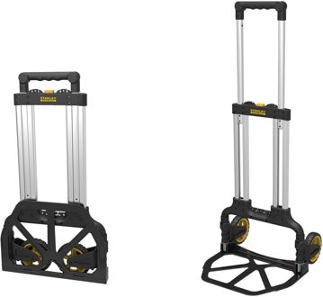 Stanley Opvouwbare Steekwagen FXWT-705 - Max. 70KG - 41 x 40 x 104 CM - Banden voor elk Terrein - Zwart/Zilver Zilverkleurig