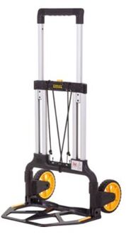 Stanley Opvouwbare Steekwagen FXWT-706 - Draagvermogen tot 125KG - 51 x 52 x 109 CM - Lichtgewicht Aluminium Geel