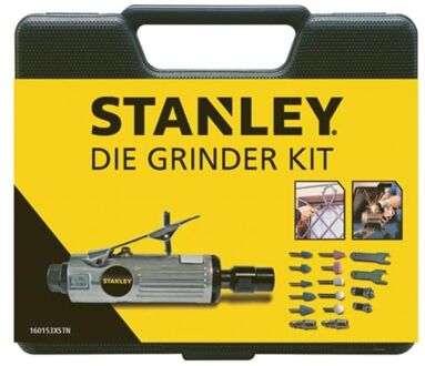 Stanley Pneumatische Stiftslijper 160153XSTN - Incl. Slijpstenen - 250L/Min - Opbergkoffer - Zilver Zilverkleurig