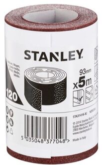 Stanley rol schuurpapier '120 k' 93 mm x 5 m