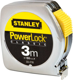 Stanley Rolbandmaat Powerlock - 3 m - 12.7 mm - Metaal