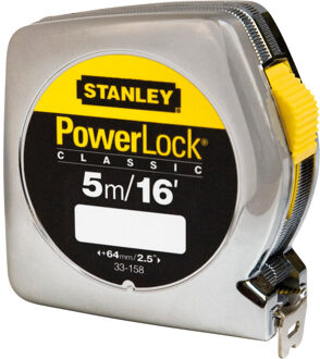 Stanley Rolbandmaat Powerlock 5m/16' - 19mm