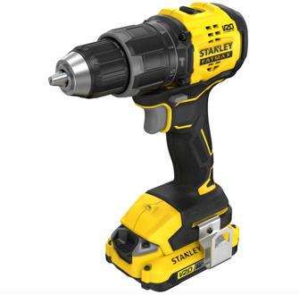 Stanley Schroef-/klopboormachine SFMCD716D2A-QW | Brushless | V20 | 18V | Incl. 100 accessoires in koffer | Incl. 2x 2.0Ah accu - SFMCD716D2A-QW