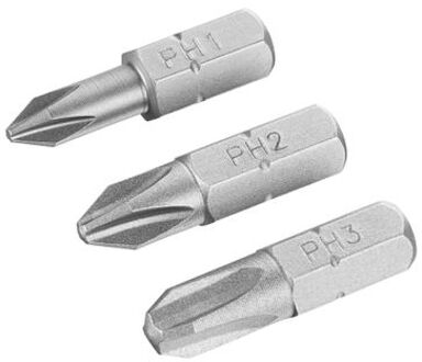 Stanley Schroefbits - Sta61023-xj - Phillips Ph1/2/3 - 25mm - 3 Stuks