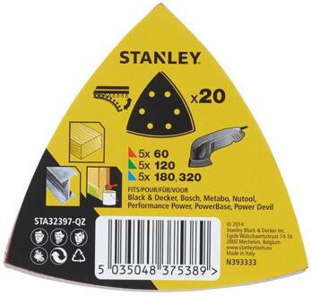 Stanley Schuurpad - Aluminiumoxide Rood - 20 Stuks