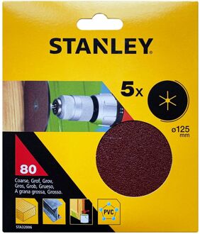 Stanley Schuurschijf K80 125mm – 5 Stuks