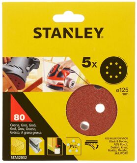 Stanley Schuurschijf Sta32032-xj 125mm K80 5 Stuks
