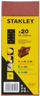 Stanley Schuurvel - Aluminiumoxide - 93x230mm - 20 Stuks