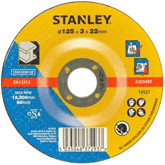 Stanley Slijpschijf Metaal Sta32030-qz Ø125mm