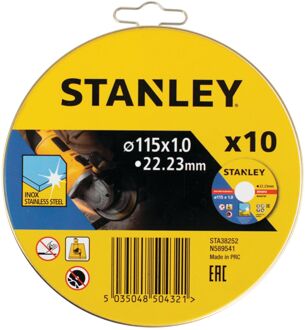 Stanley Slijpschijf Rvs Sta38252-xj Ø115 10 Stuks