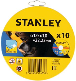 Stanley Slijpschijf Rvs Sta38257-xj Ø125mm 10 Stuks