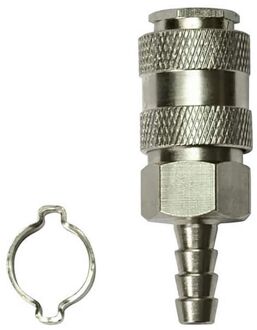 Stanley Snelkoppeling Met Slangpilaar En Klem 6x11mm