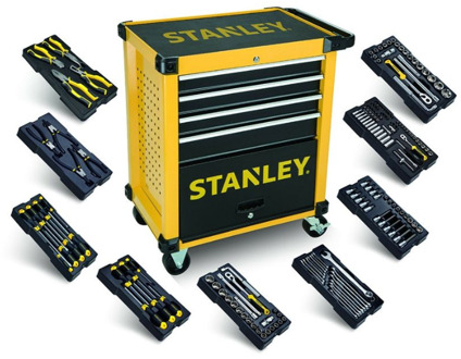 Stanley STHT0-80442 | Gereedschapswagen | 4 lades - gevuld met 9 modules - STHT0-80442
