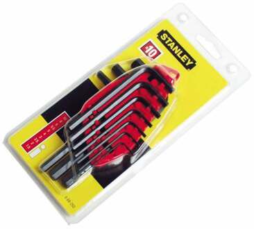 Stanley stiftsleutelset 1,5-10 mm, set van 10 stuks