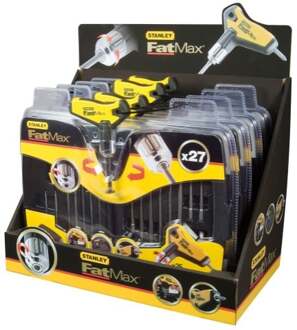 Stanley stiftsleutelset FatMax, set van 27 stuks Zwart