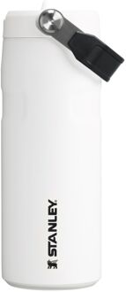 Stanley The IceFlow Flip Straw 2.0 Bottle 0.47L white Wit - H 21 x B 9 x D 8.5 cm