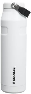 Stanley The IceFlow Flip Straw 2.0 Bottle 1.06L white Wit - H 30.50 x B 10 x D 9 cm