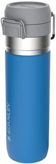 Stanley The Quick-Flip Water Bottle 0.7L azure Blauw - H 27.5 x B 7.6 x D 7.6