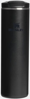 Stanley The Transit FlipTop Mug 0.47L black Zwart - H 22.7 x B 6.9 x D 6.8 cm