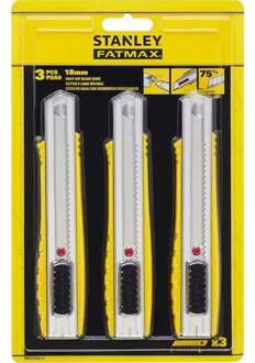 Stanley Tripack FATMAX Afbreekmes | Metaal | 18mm (2+1 Gratis) - FMHT10421-0