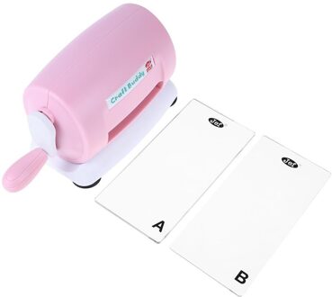 Stansen Embossing Machine Scrapbooking Snijder Stuk Gestanst Papier Cutter Gestanst Machine Thuis Diy Embossing Sterft Diy tool roze