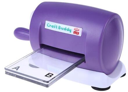 Stansen Embossing Machine Scrapbooking Snijder Stuk Gestanst Papier Cutter Gestanst Machine Thuis DIY Embossing Sterft Tool Purple155X110X80mm