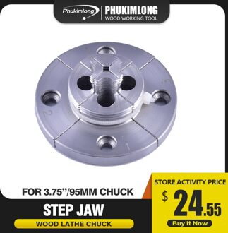 Stap Kaken 4-Kaak Voor 3.75 "Inch Hout Draaibank Chuck