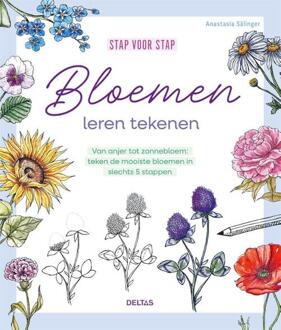 Stap voor stap bloemen leren tekenen -  Anastasia Sälinger (ISBN: 9789044769159)