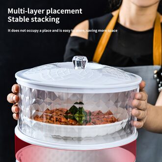 Stapelbaar Kookgerei Groente Cover Voor Huishoudelijke Stofdicht En Thermische Isolatie Maaltijd Warm Houden Cover Restjes Opbergdoos
