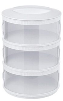 Stapelbaar Voedsel Dome Multi-layer Transparant Isolatie Cover Stofdicht Voor Koelkast Keuken Accessoires Cocina Accesorio 3 Layers