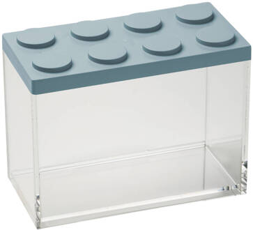 Stapelbare Brickstore Bewaarcontainer, 2l, Blauw - Kunststof - Omada