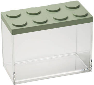 Stapelbare Brickstore Bewaarcontainer, 2l, Groen - Kunststof - Omada