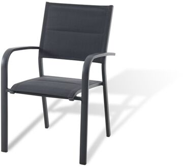 Stapelbare Tuinstoel Gabrio Kunststof Antraciet