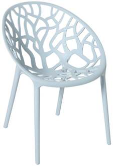 Stapelbare tuinstoel Palma - blauw - 78.5x58x59.5 cm