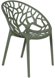 Stapelbare tuinstoel Palma - groen - 78.5x59.5x58 cm