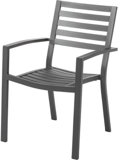 Stapelbare Tuinstoel Vina Aluminium Antraciet
