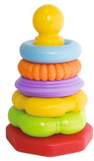 Stapelringen Abc Ringpiramide Junior 25 Cm 6-delig Multikleur