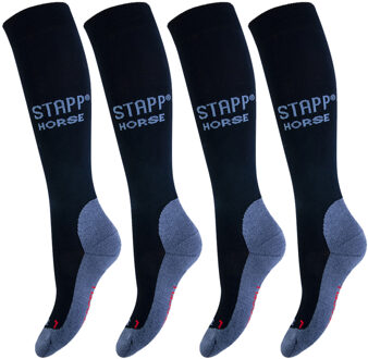 Stapp Horse Paardrijsokken Deocell 4-pack Marine-35/38 - 35/38
