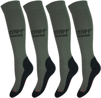 Stapp Horse Paardrijsokken Deocell 4-pack Militair-39/42 - 39/42