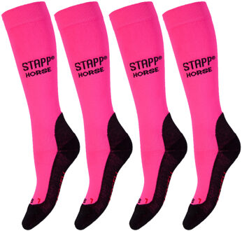 Stapp Horse Paardrijsokken Deocell 4-pack Roze-35/38 - 35/38