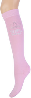 Stapp Horse Paardrijsokken Kroon Strass Roze / Zilver-35/38 Roze/Zilver - 35/38