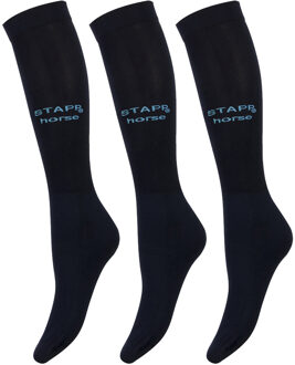 Stapp Horse Paardrijsokken Ultra Fine 3-pack Marine-40/46 - 40/46