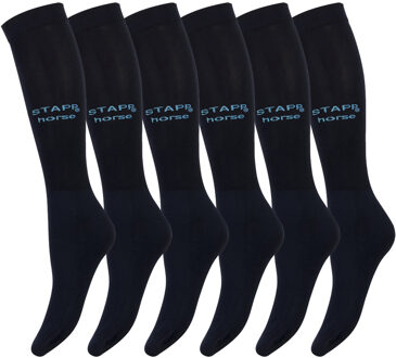 Stapp Horse Paardrijsokken Ultra Fine 6-pack Marine-40/46 - 40/46