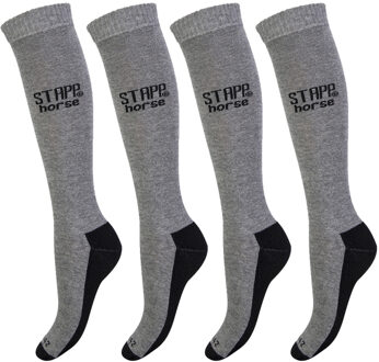 Stapp Horse Paardrijsokken Uni 4-pack Grijs-43/46 - 43/46