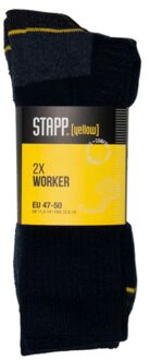 Stapp Stapp4415 Yellow sok worker blauw Standaard