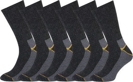 Stapp Thermosokken Heren Yellow 6-pack Antraciet Melange-47/50 - 47/50
