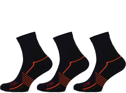 Stapp Wandelsokken Quarter Active Outdoor Bamboe 3-pack Marine-43/46 Zwart - 43/46