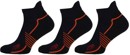 Stapp Wandelsokken Sneaker Active Outdoor Bamboe 3-pack Marine-47/50 Zwart - 47/50