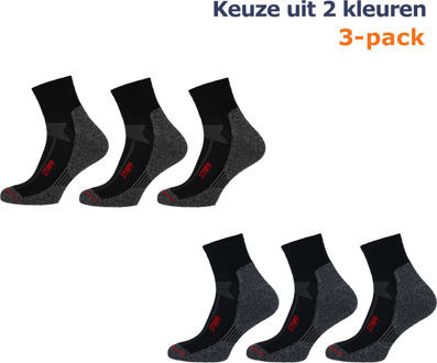 Stapp Wandelsokken Techno Boston All Season Quarter 3-pack Marine-39/42 - 39/42